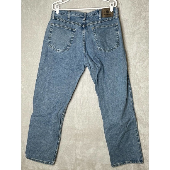 Men’s Wrangler Relaxed Fit Straight Denim Jeans 97601SB Blue Comfort W34 x L30 - Picture 3 of 9